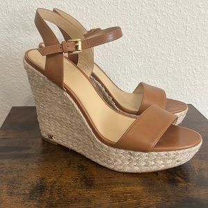 Michael Kors Tan Jill Wedge.